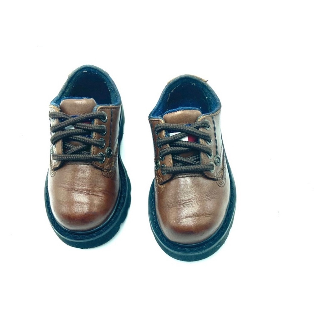 Tommy Hilfiger Brown Kids Dress Shoes - Picture 3 of 5